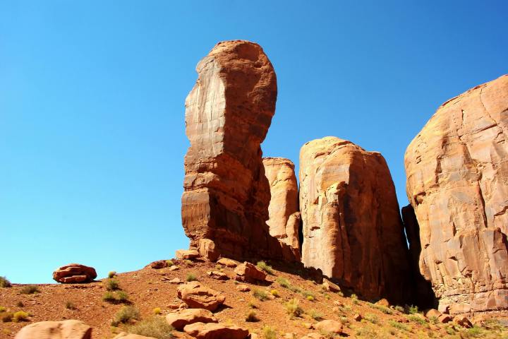 The thumb butte next to camel butte